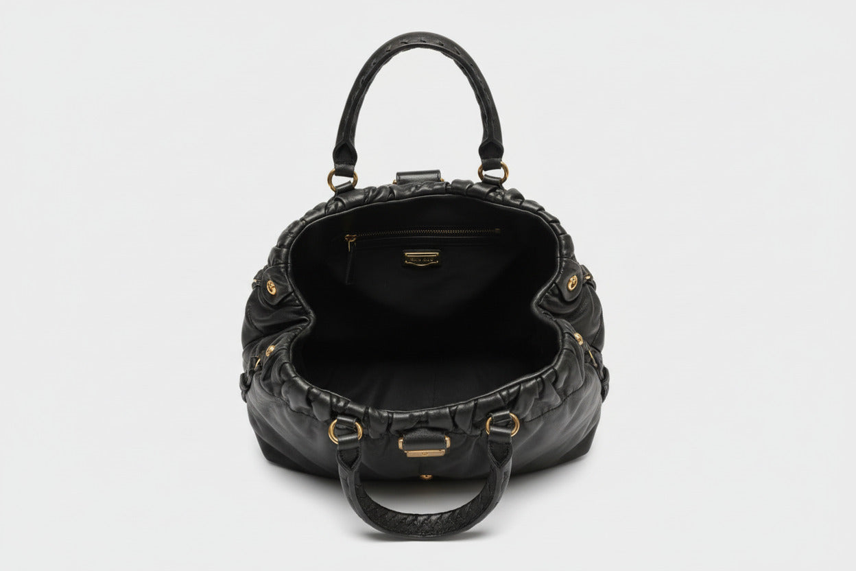 Bolso De Hombro De Piel Acolchada Matelassé