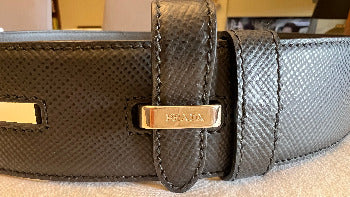 Cinturón cuero Saffiano de PRADA