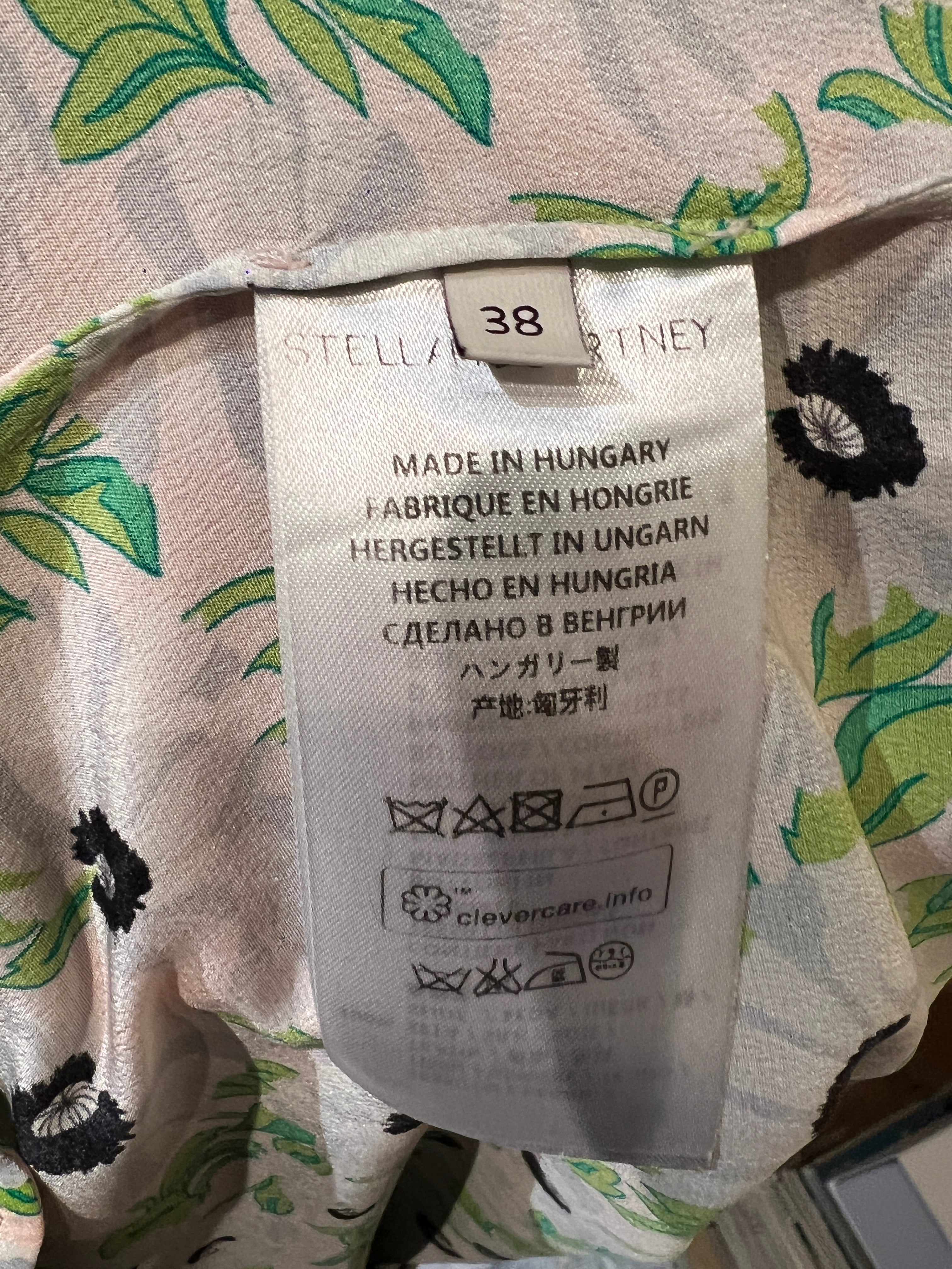 Camisa 100% Seda Stella McCartney Estampado Floral – Pre-Loved