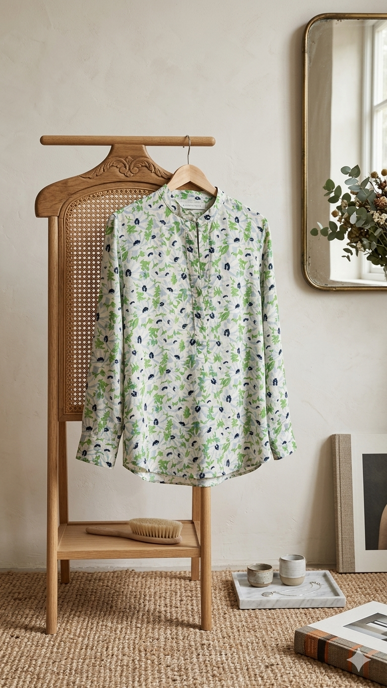 Camisa 100% Seda Stella McCartney Estampado Floral – Pre-Loved