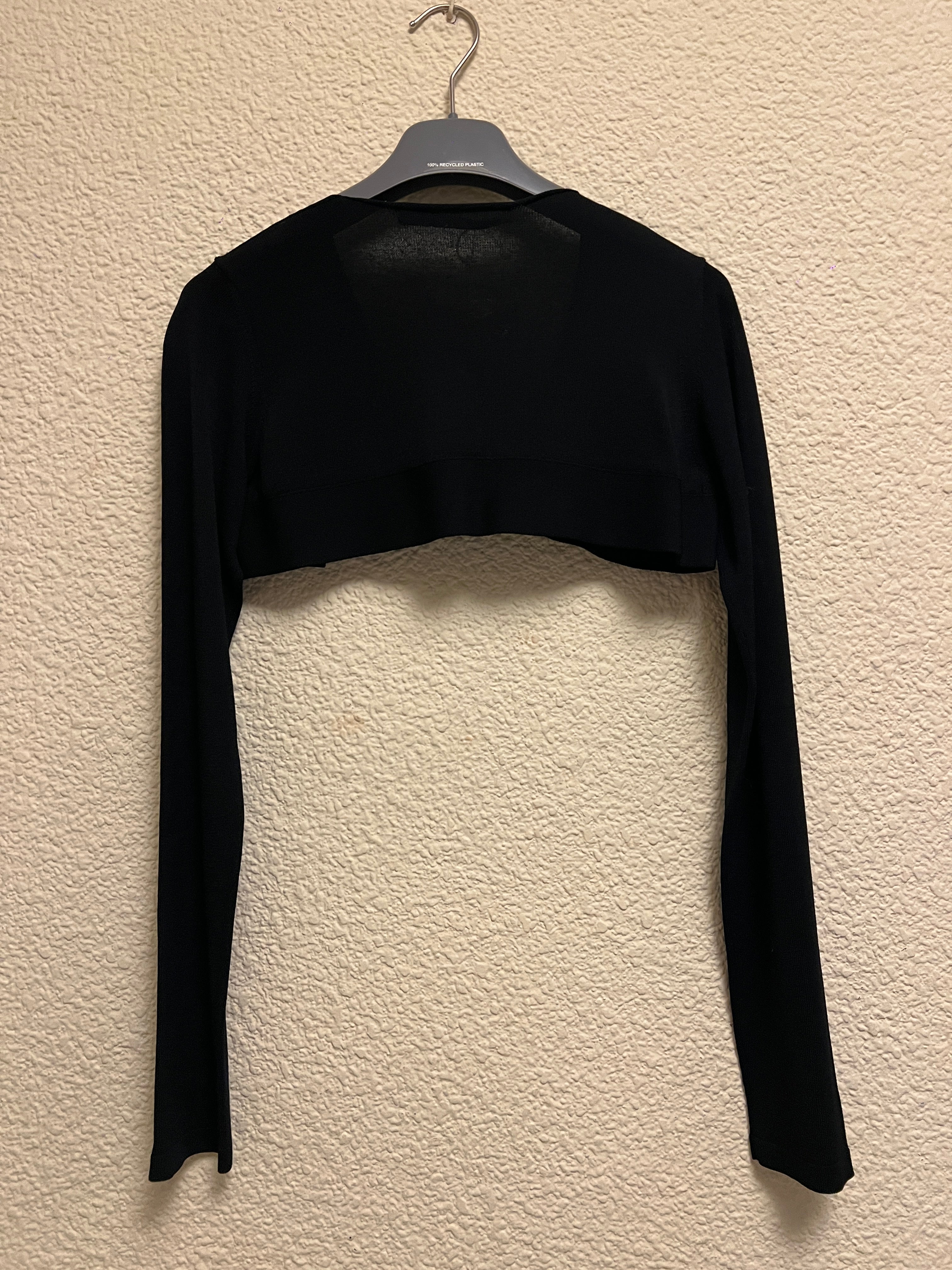 Bolero Prada Punto Lana y Cachemir Negro – Pre-Loved