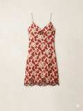 Vestido Rochas seda floral colección OI 2017 segunda mano